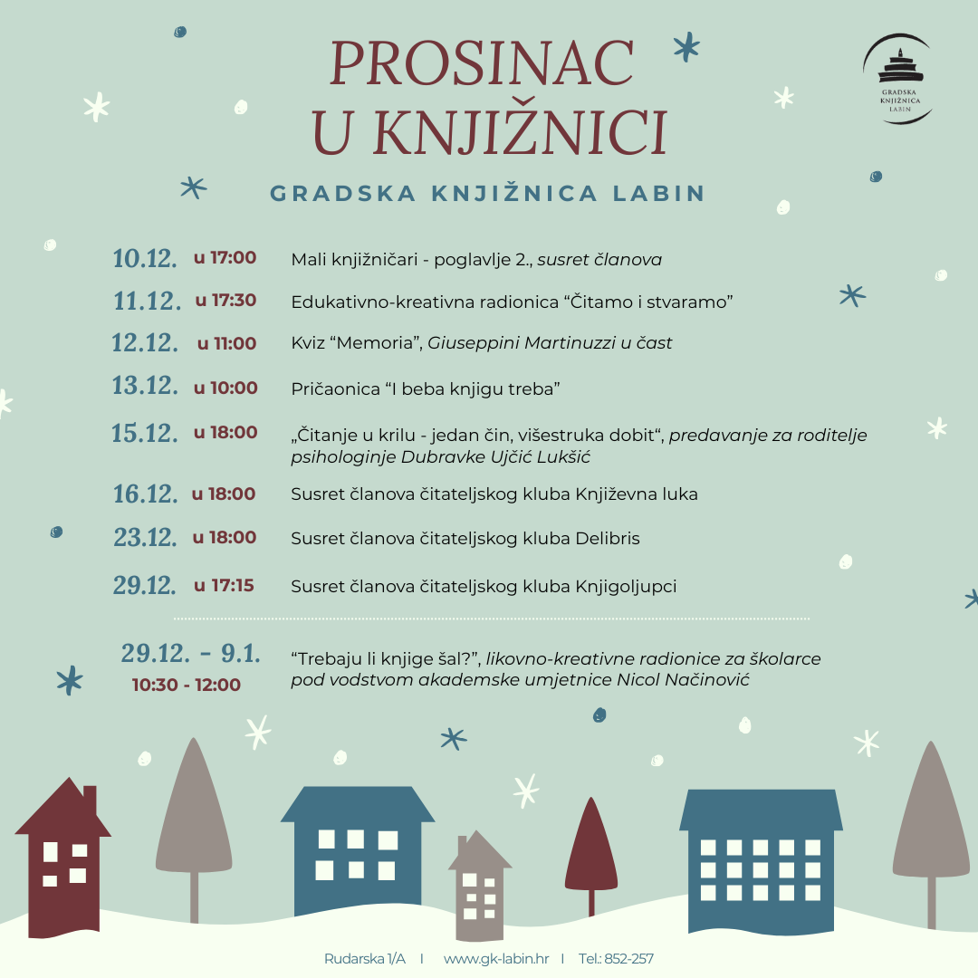 Prosinac u knjižnici – mjesec mašte, igre i čitanja