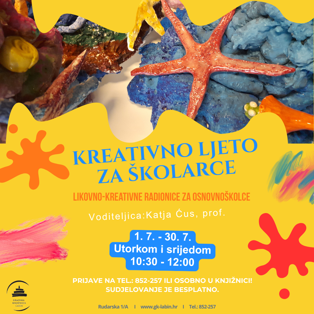 Likovno-kreativne radionice za školarce Likovno-kreativne radionice za školarce