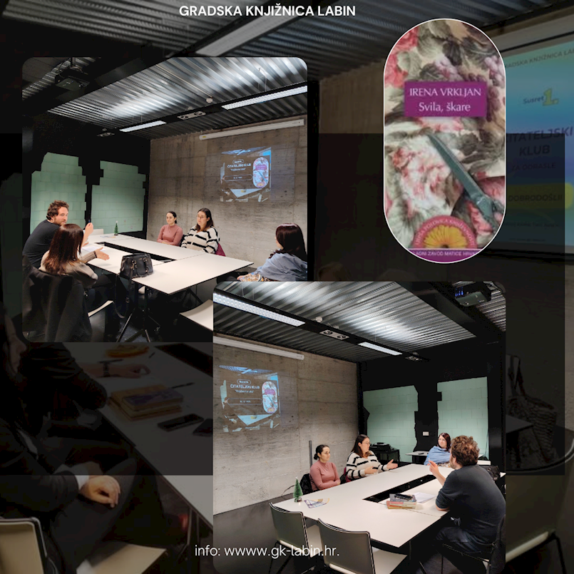 Čitateljski klub Književna luka, susret #18 – Svila, škare