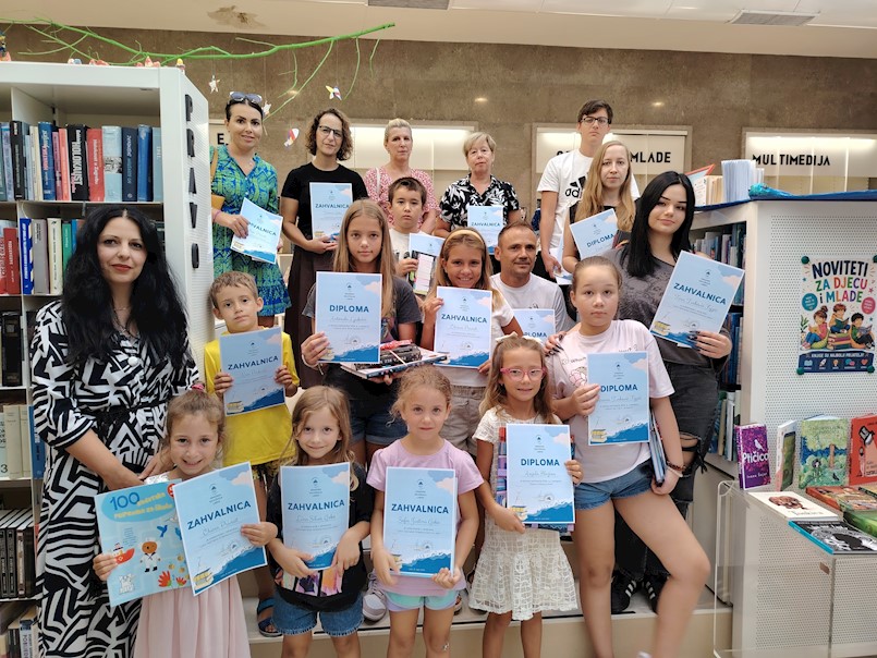Angela Blažina, Ariana Turković Fejzić,  Antonela Ljubičić, Nina Savić i Bojan Blažina ljetni su najčitatelji Gradske knjižnice Labin za 2026.