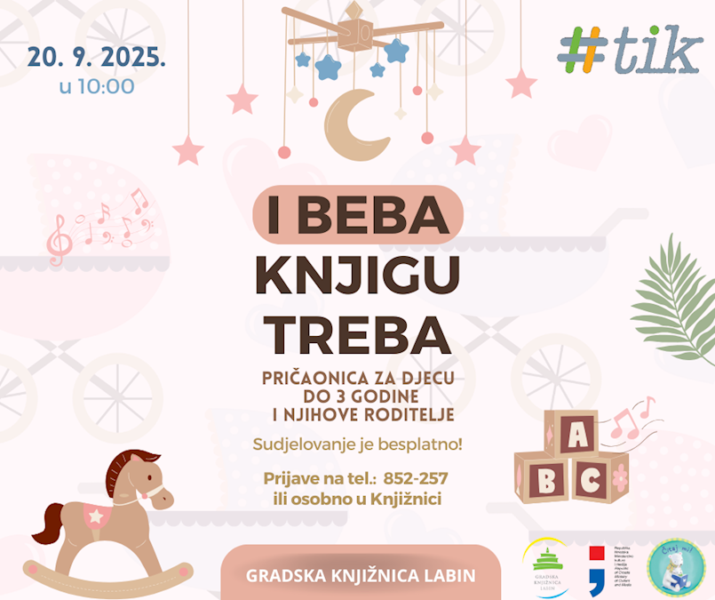 TIK // Pričaonica "I beba knjigu treba"