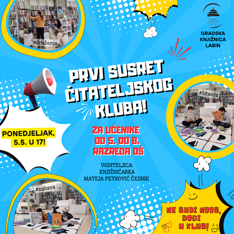 Novi čitateljski klub - za učenike!