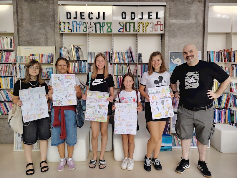 Strip kao prostor zajedničke mašte: završena radionica stripa u Gradskoj knjižnici Labin