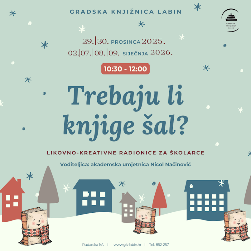 Uskoro kreće novi ciklus kreativnih radionica za osnovnoškolce „Trebaju li knjige šal?“