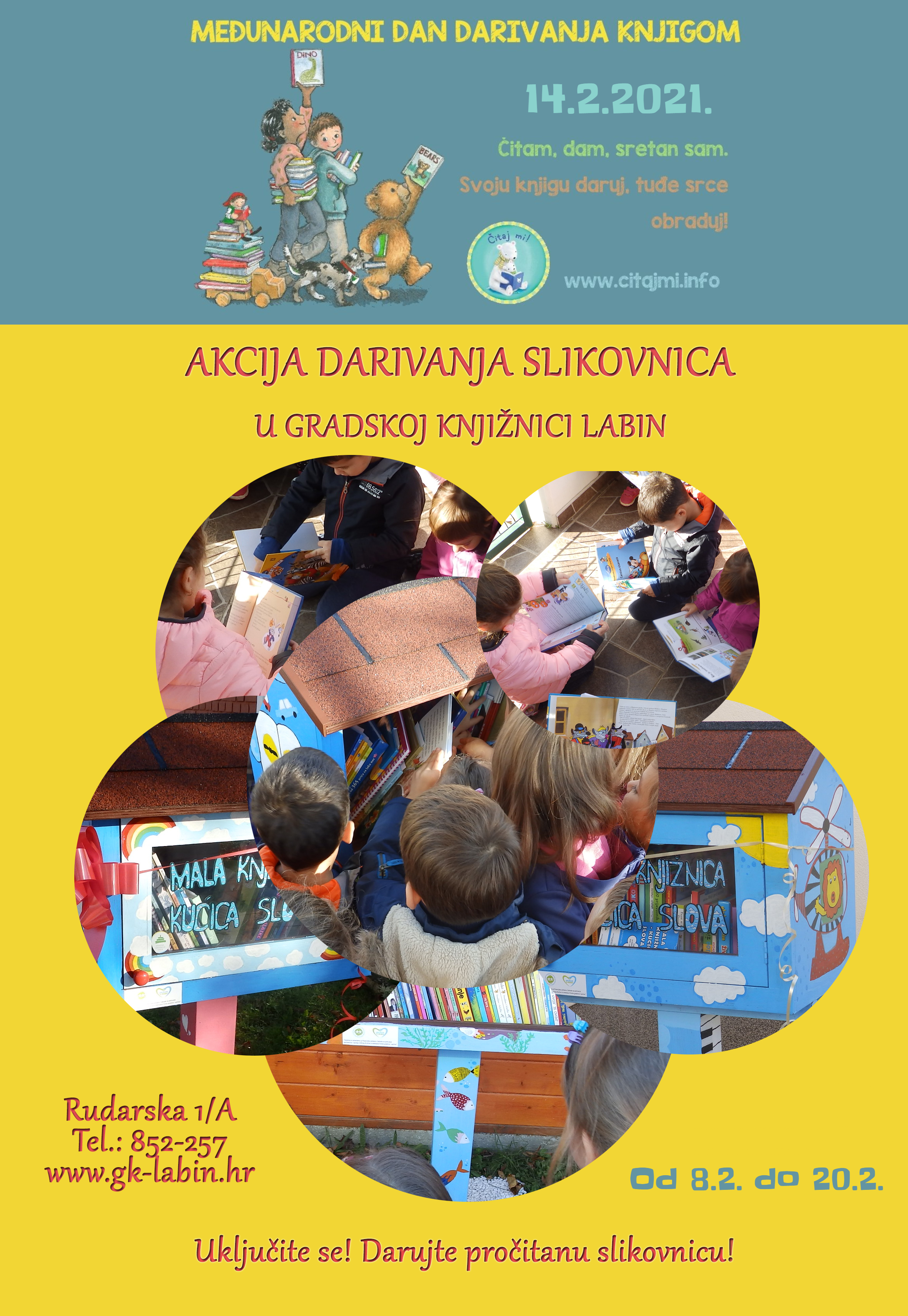 Čitam, dam, sretan sam! - Akcija darivanja slikovnica Čitam, dam, sretan sam! - Akcija darivanja slikovnica
