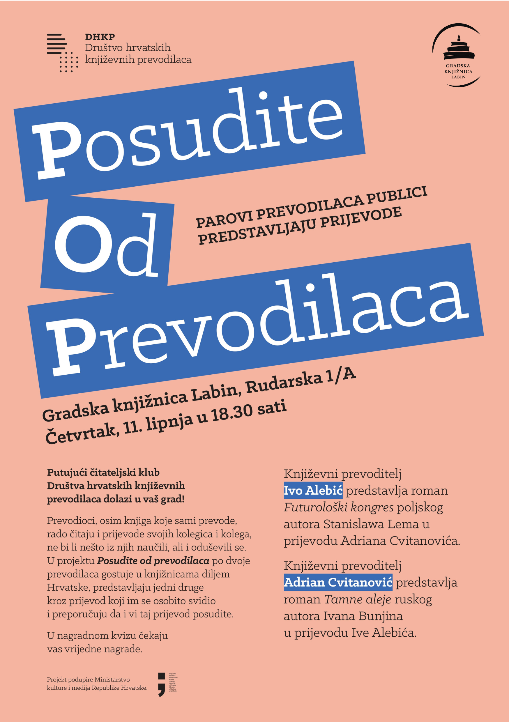 Čitateljski klub Društva hrvatskih književnih prevodilaca gostuje u našoj knjižnici