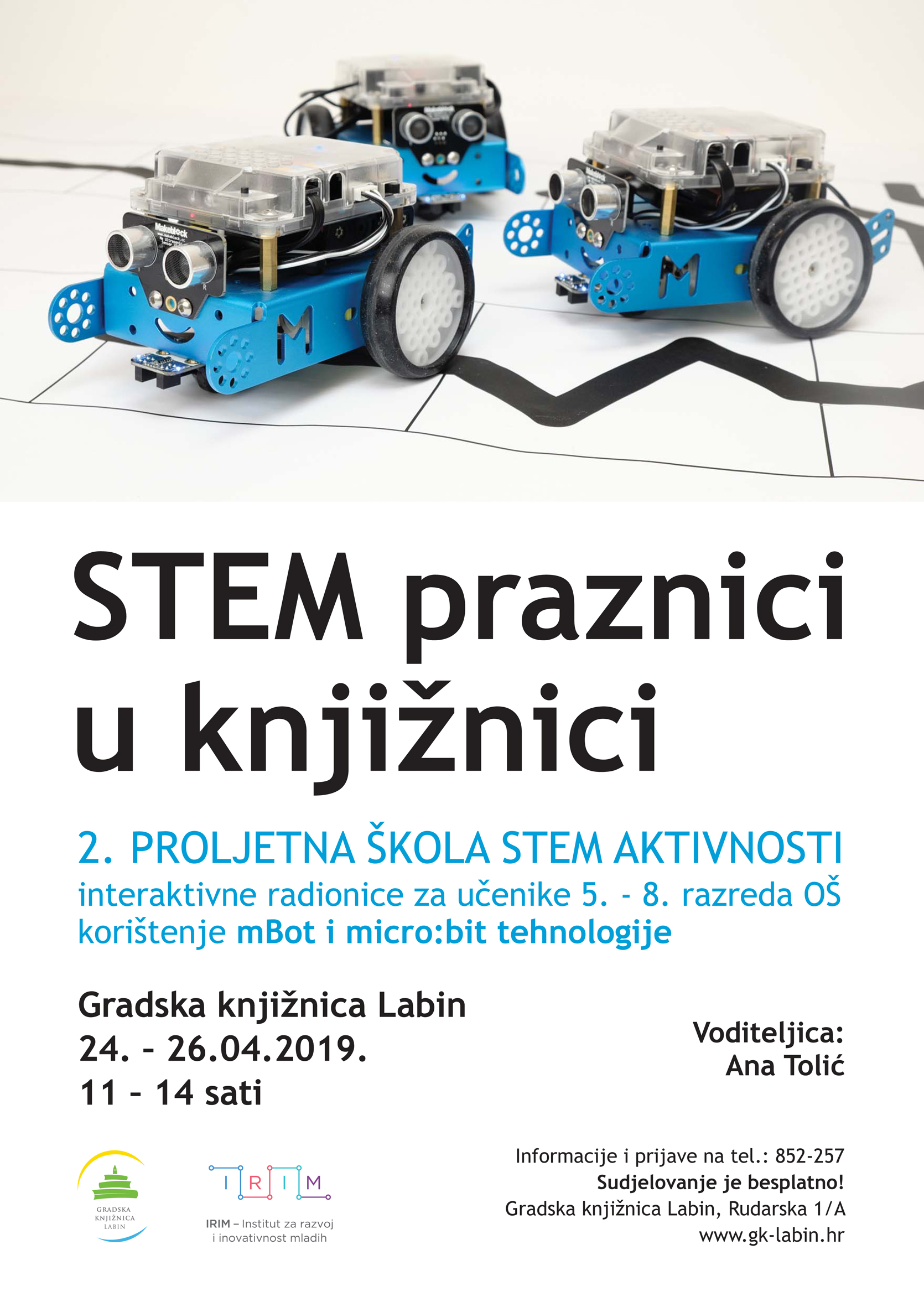 „STEM praznici u Knjižnici“ „STEM praznici u Knjižnici“