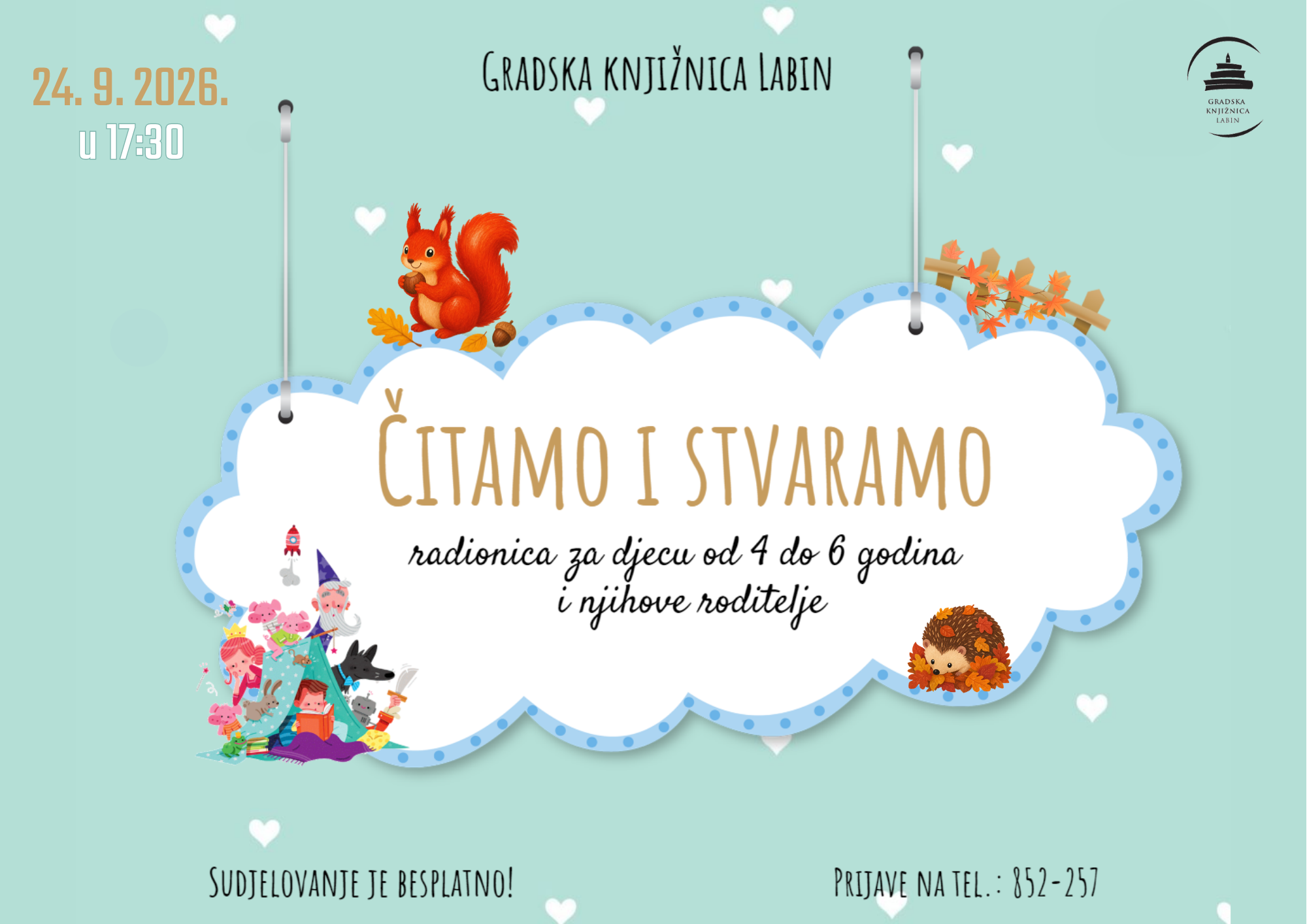 Jesenska radionica za djecu u okviru programa „Čitamo i stvaramo“