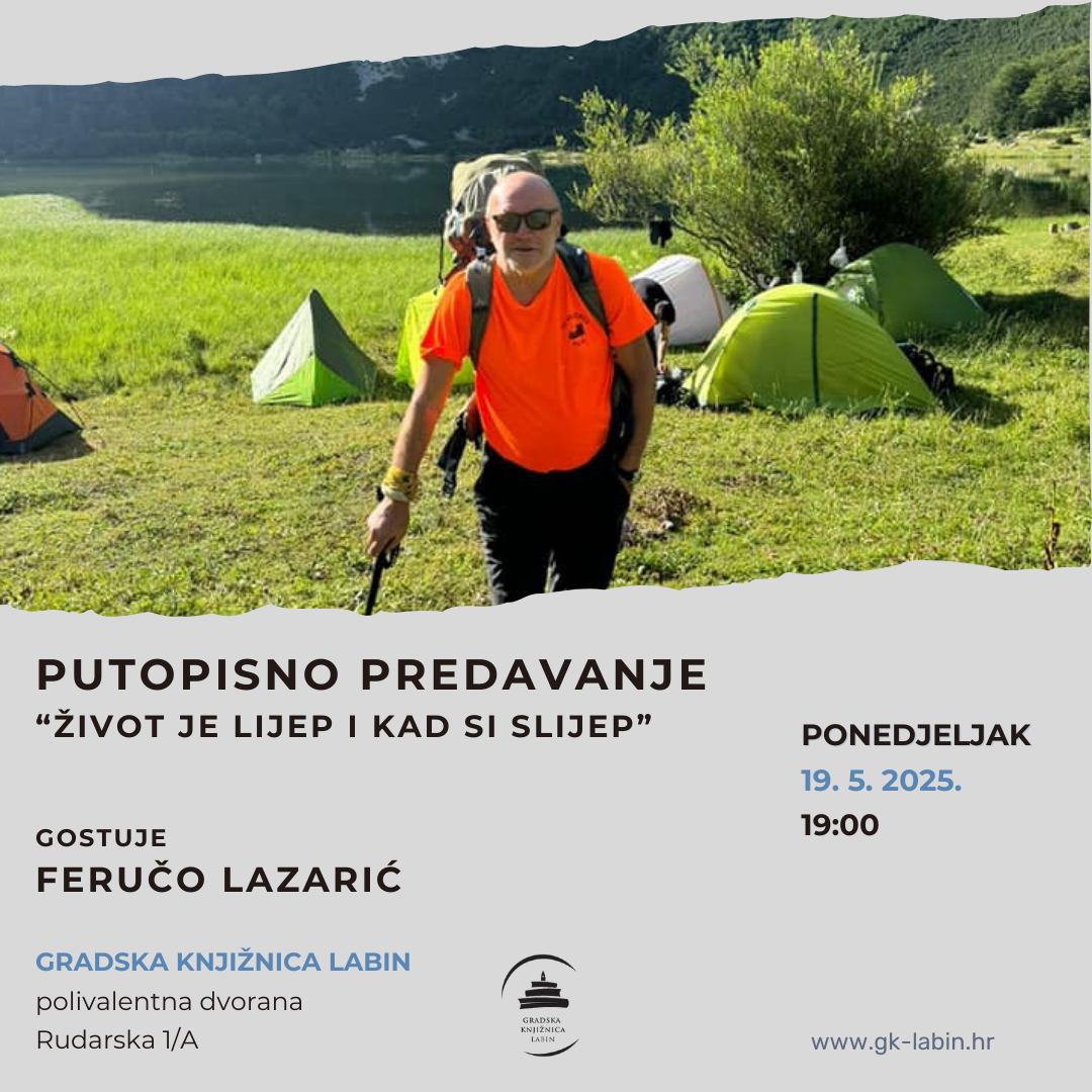 Putopisno predavanje Feruča Lazarića "Život je lijep i kad si slijep" Putopisno predavanje Feruča Lazarića "Život je lijep i kad si slijep"