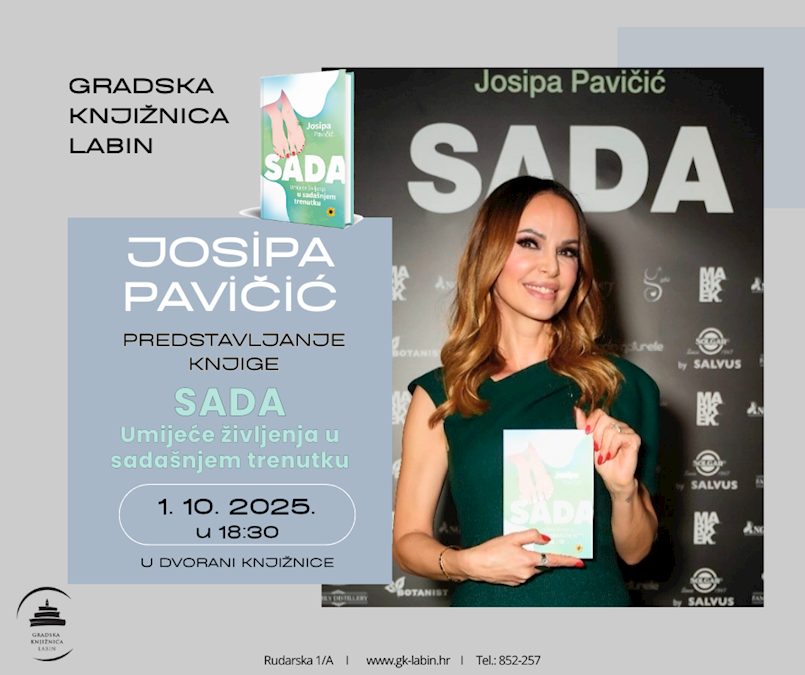 Josipa Pavičić predstavlja novu knjigu „Sada: umijeće življenja u sadašnjem trenutku“ 