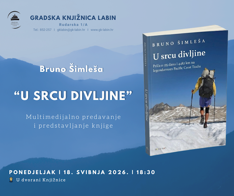 Multimedijalno predavanje i predstavljanje putopisne knjige "U srcu divljine" Brune Šimleše