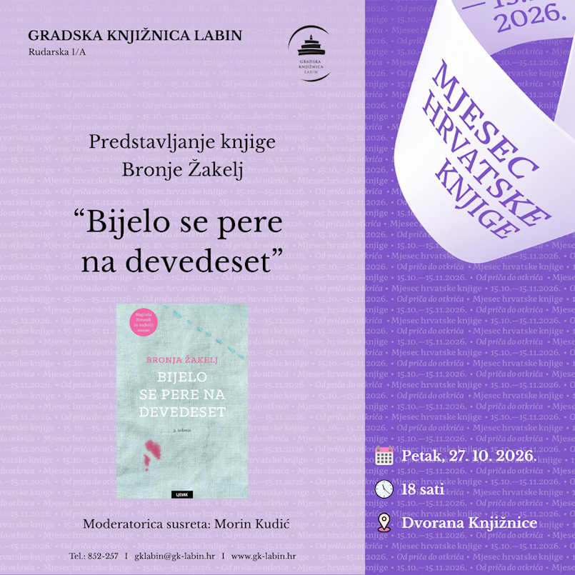 MHK // Bronja Žakelj u Gradskoj knjižnici Labin