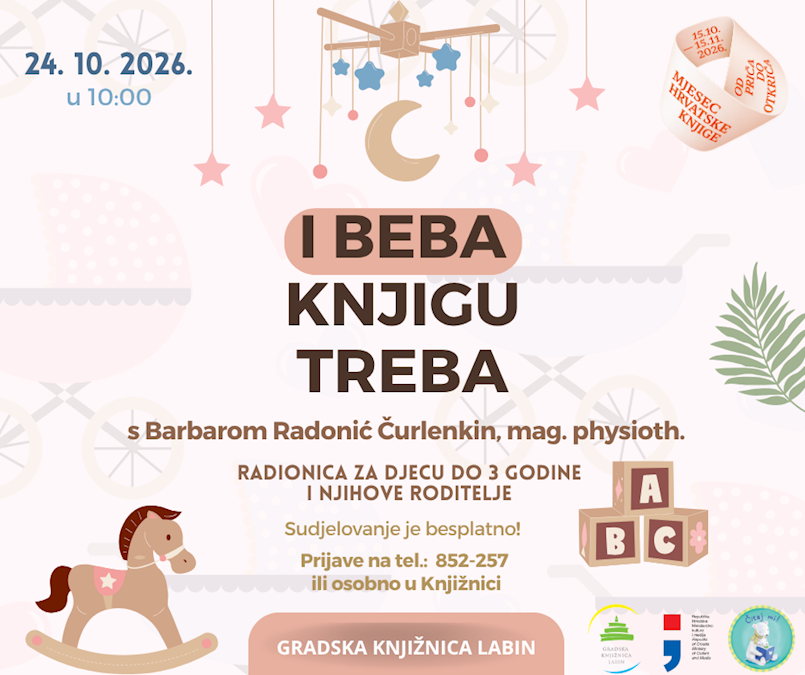 MHK // „I beba knjigu treba“ s Barbarom Radonić Čurlenkin – Kako podržati prirodan razvoj djeteta od najranije dobi