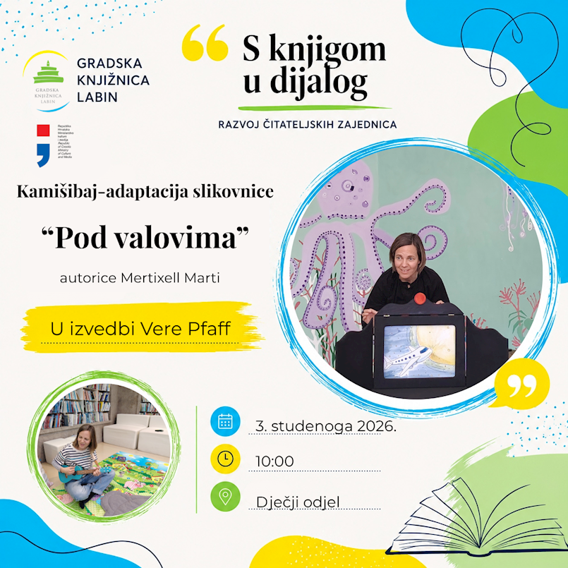 MHK //  Vera Pfaff i kamišibaj u Gradskoj knjižnici Labin