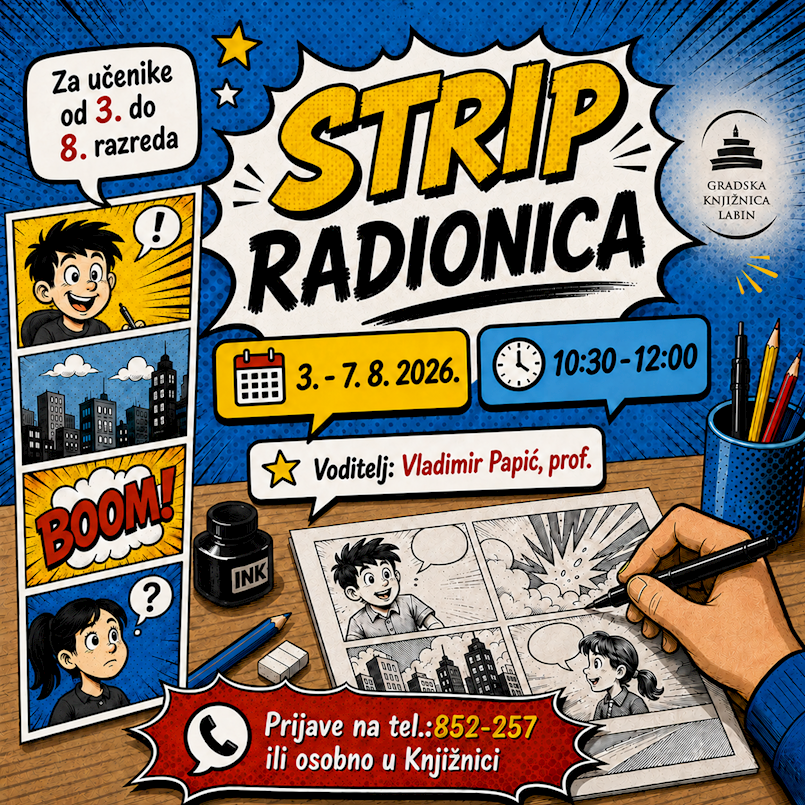 Uskoro počinje ljetna strip radionica
